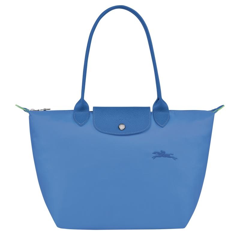 Longchamp Le Pliage Green M Ženske Torba Tote Plave | 67483-SXKJ