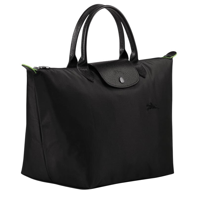 Longchamp Le Pliage Green M Ženske Torbica Crne | 45971-TBUW