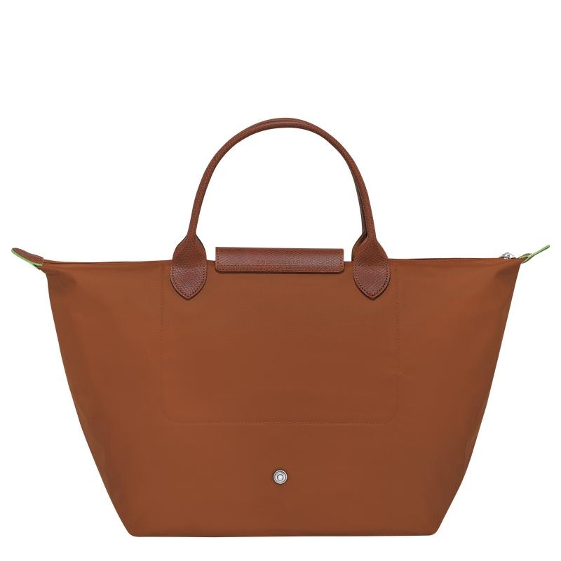 Longchamp Le Pliage Green M Ženske Torbica Smeđe | 40581-SNCM