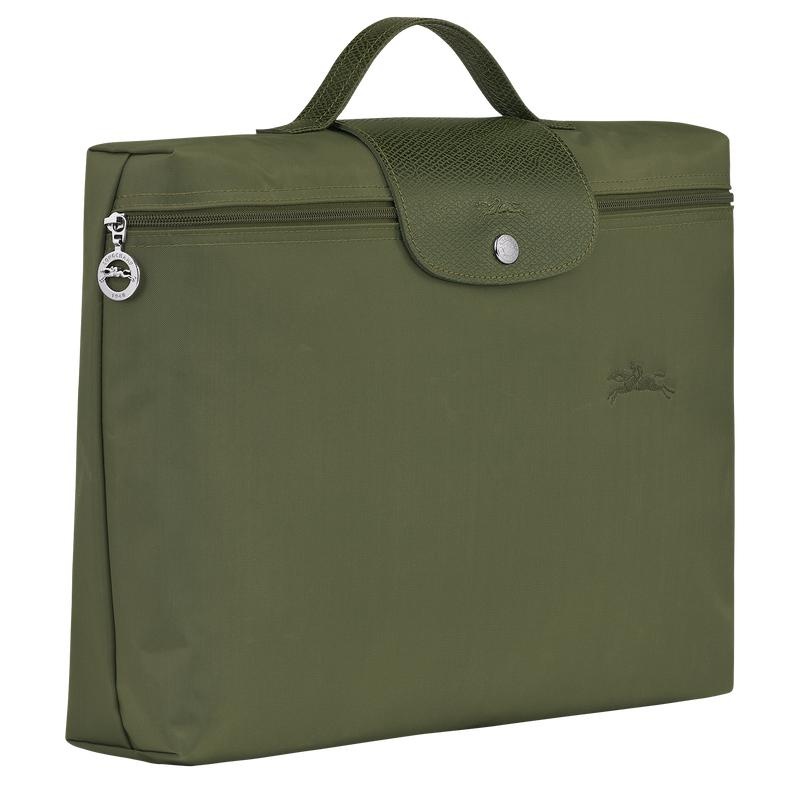 Longchamp Le Pliage Green S Muške Aktovka Zelene | 38402-ARTC