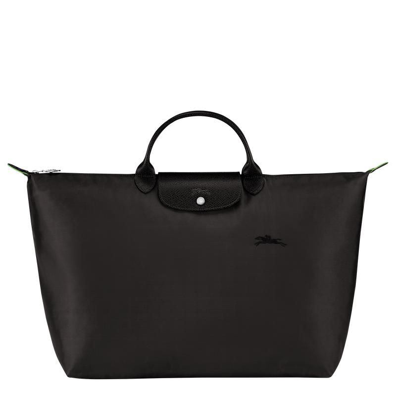 Longchamp Le Pliage Green S Muške Putne Torbe Crne | 37981-MTKD