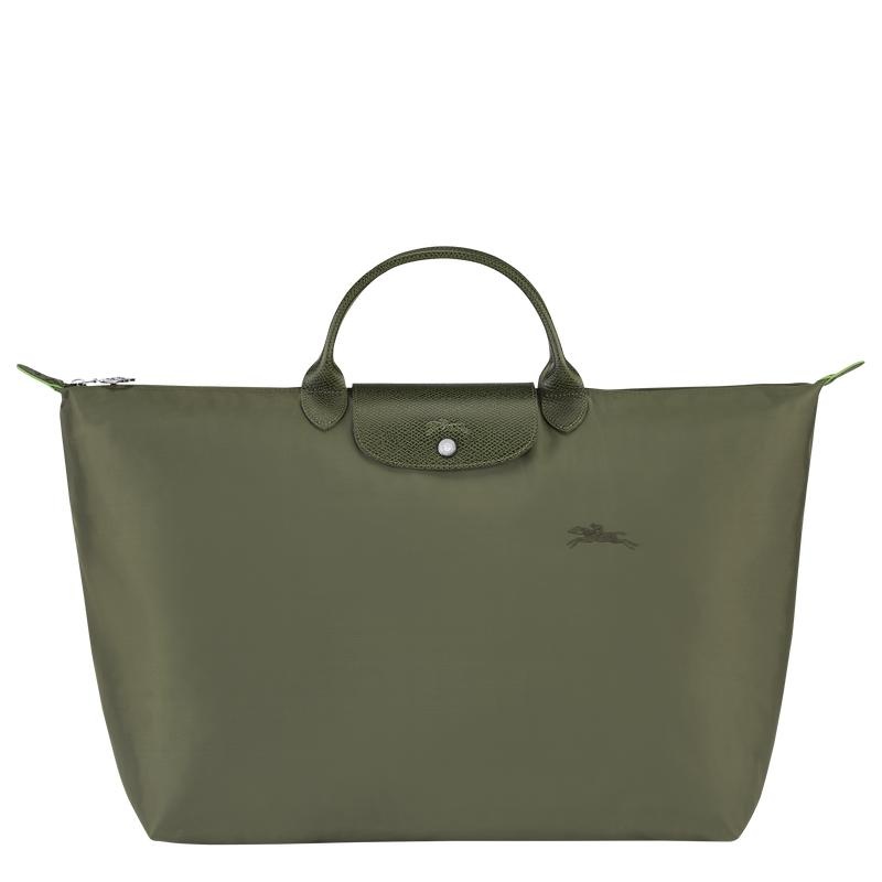 Longchamp Le Pliage Green S Muške Putne Torbe Zelene | 64173-RCLF