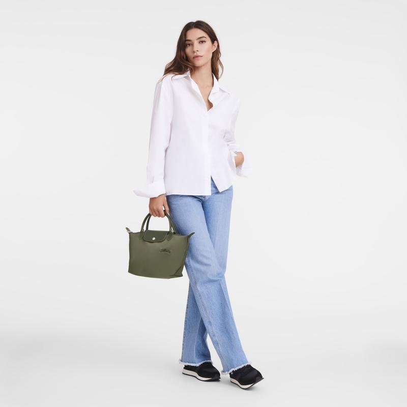 Longchamp Le Pliage Green S Ženske Torbica Zelene | 80597-SNAH