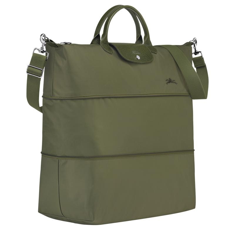 Longchamp Le Pliage Green expandable Muške Putne Torbe Zelene | 13506-QTYA