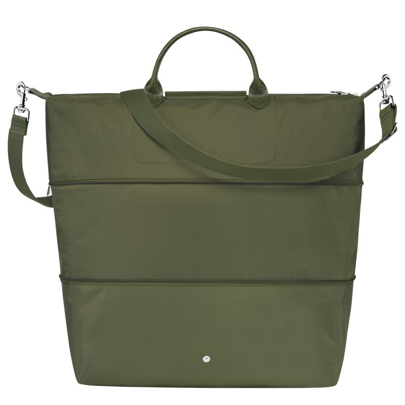 Longchamp Le Pliage Green expandable Muške Putne Torbe Zelene | 13506-QTYA