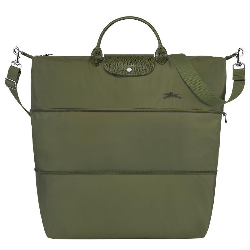 Longchamp Le Pliage Green expandable Muške Putne Torbe Zelene | 13506-QTYA