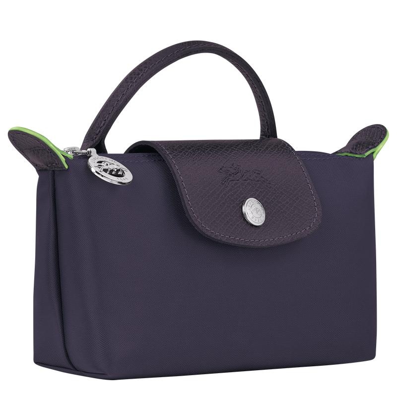 Longchamp Le Pliage Green with handle Muške Pouches Ljubičaste | 16847-GKEB