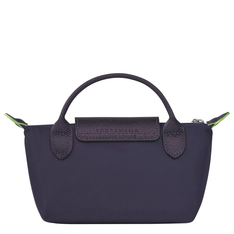 Longchamp Le Pliage Green with handle Ženske Pouches Ljubičaste | 37810-QEJC