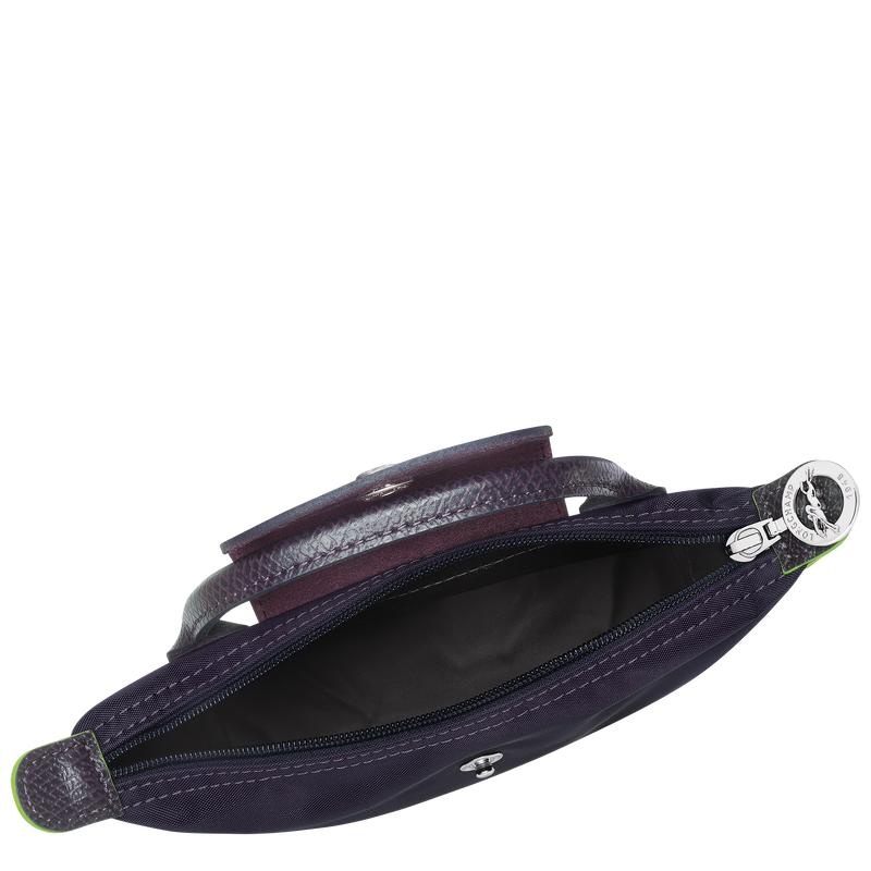 Longchamp Le Pliage Green with handle Ženske Pouches Ljubičaste | 37810-QEJC