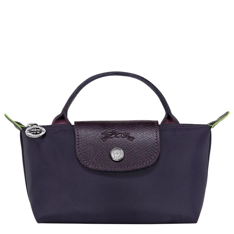 Longchamp Le Pliage Green with handle Ženske Pouches Ljubičaste | 37810-QEJC