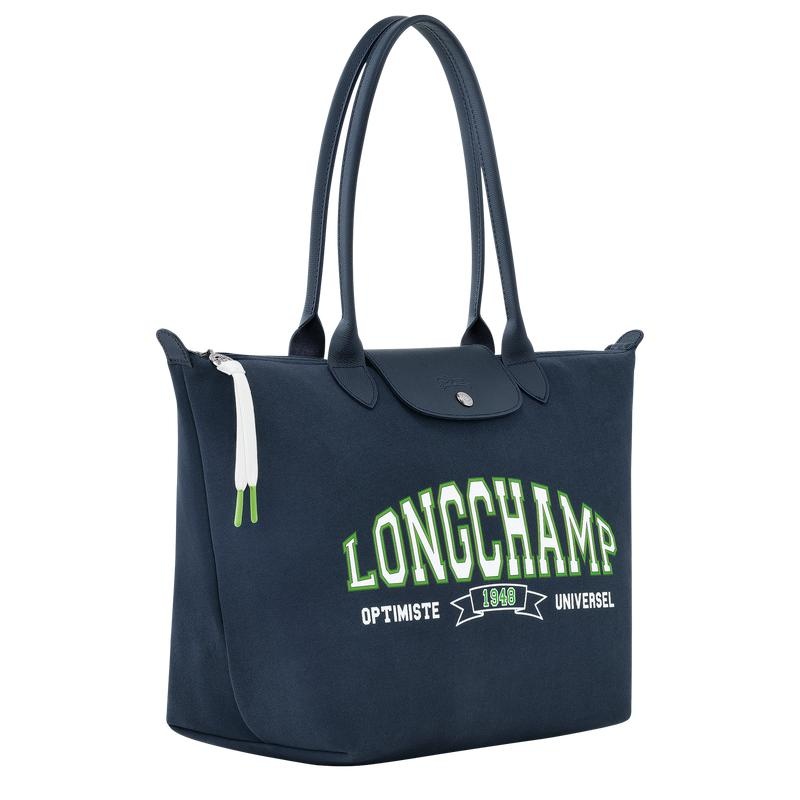 Longchamp Le Pliage Kolekcija L Ženske Torba Tote Tamnoplave | 63027-JQSV