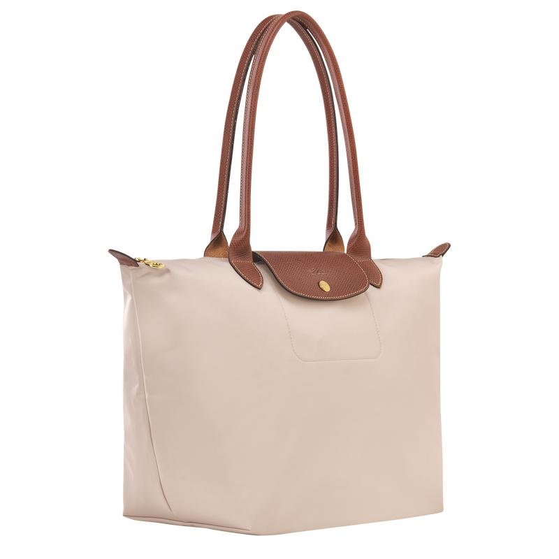 Longchamp Le Pliage Original L Ženske Torba Tote Bijele | 90725-CUQI