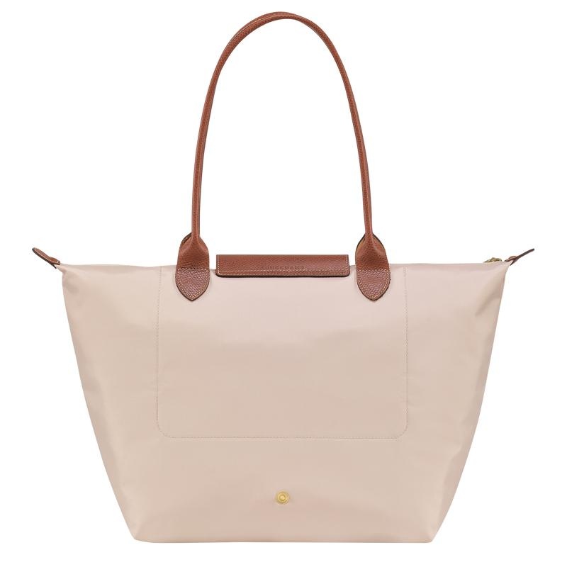 Longchamp Le Pliage Original L Ženske Torba Tote Bijele | 90725-CUQI