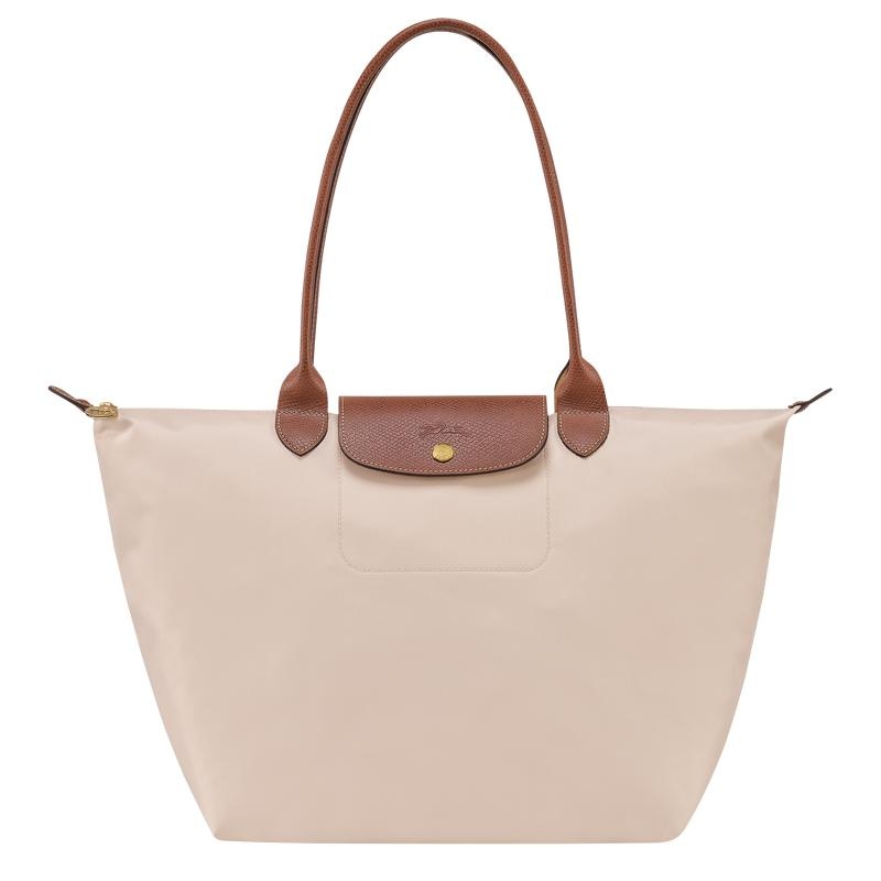 Longchamp Le Pliage Original L Ženske Torba Tote Bijele | 90725-CUQI