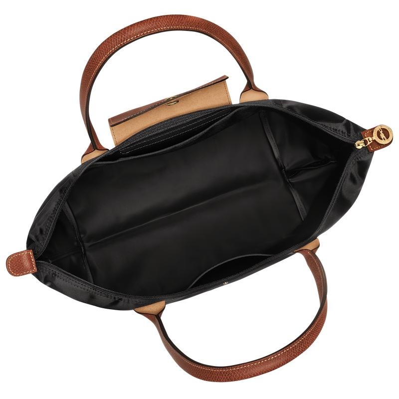 Longchamp Le Pliage Original L Ženske Torba Tote Crne | 40869-OCXK