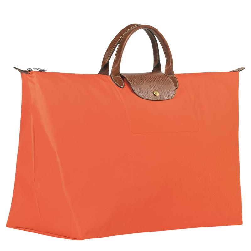 Longchamp Le Pliage Original M Muške Putne Torbe Narančaste | 48137-ZNRK