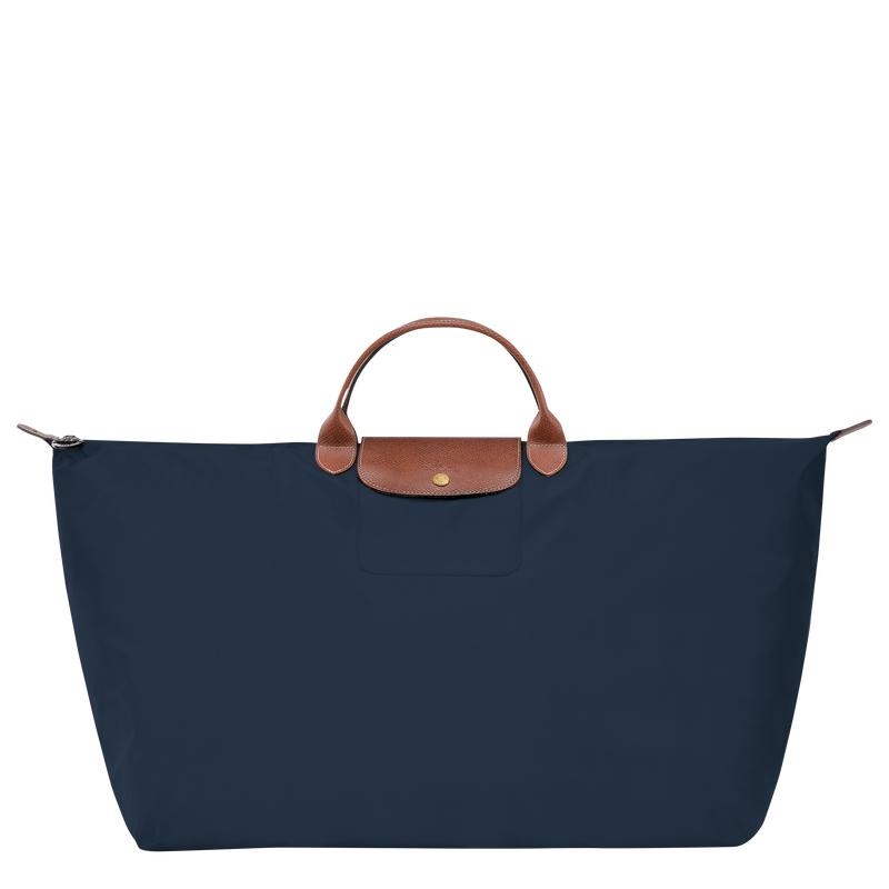 Longchamp Le Pliage Original M Ženske Putne Torbe Tamnoplave | 56031-ZFWI