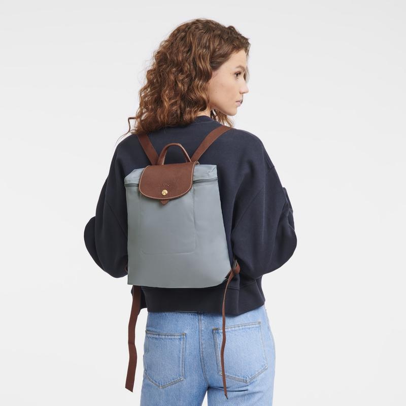 Longchamp Le Pliage Original M Ženske Ruksaci Sive | 16370-YPDR