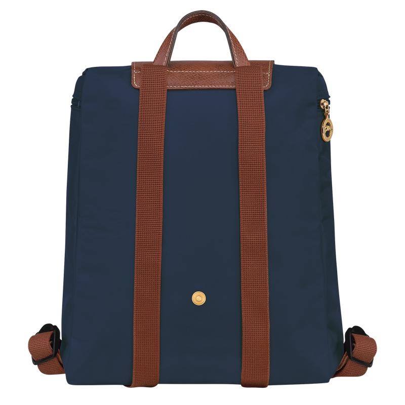 Longchamp Le Pliage Original M Ženske Ruksaci Tamnoplave | 38062-SNME