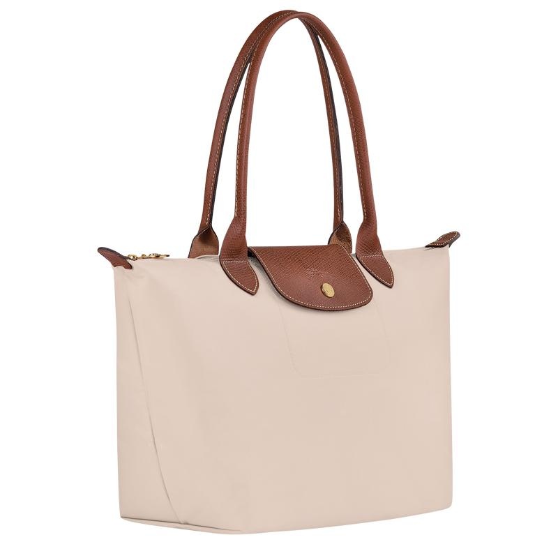 Longchamp Le Pliage Original M Ženske Torba Tote Bijele | 20718-JHKO