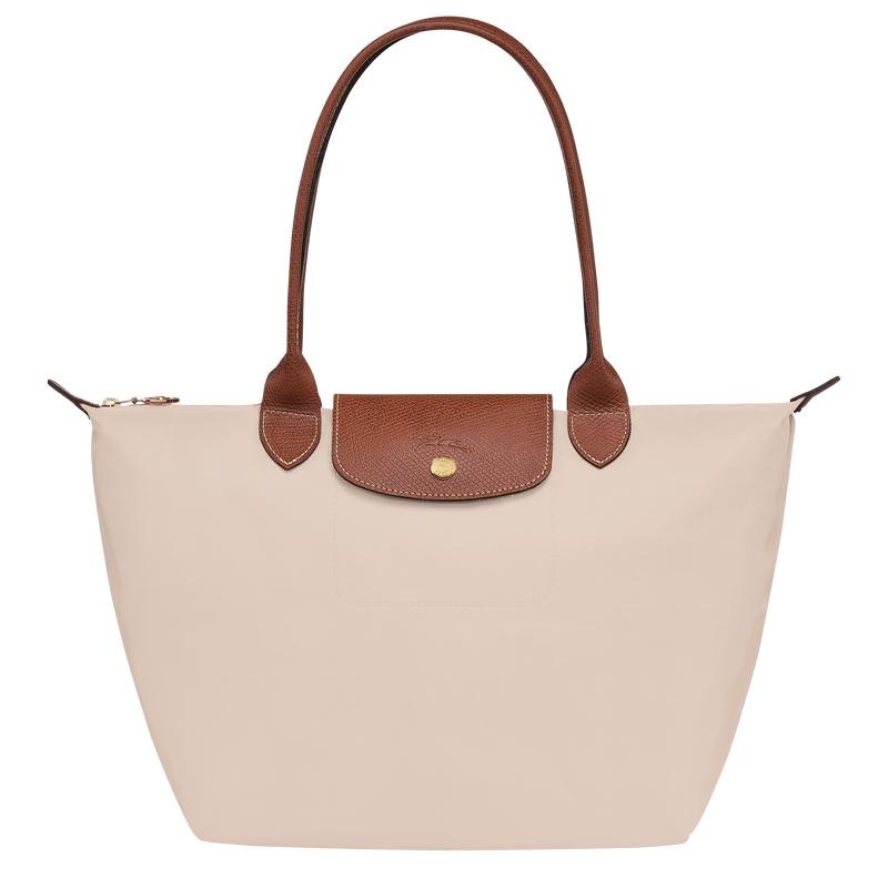 Longchamp Le Pliage Original M Ženske Torba Tote Bijele | 20718-JHKO