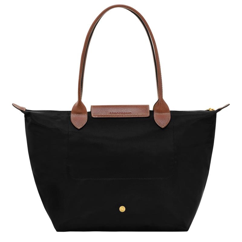 Longchamp Le Pliage Original M Ženske Torba Tote Crne | 98173-ULVD