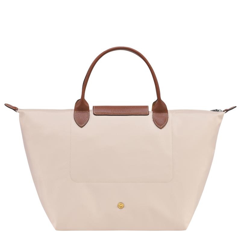 Longchamp Le Pliage Original M Ženske Torbica Bijele | 63279-HFDR