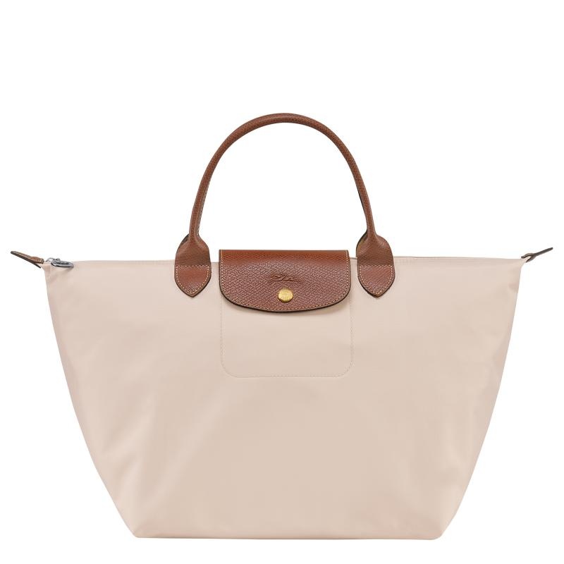 Longchamp Le Pliage Original M Ženske Torbica Bijele | 63279-HFDR