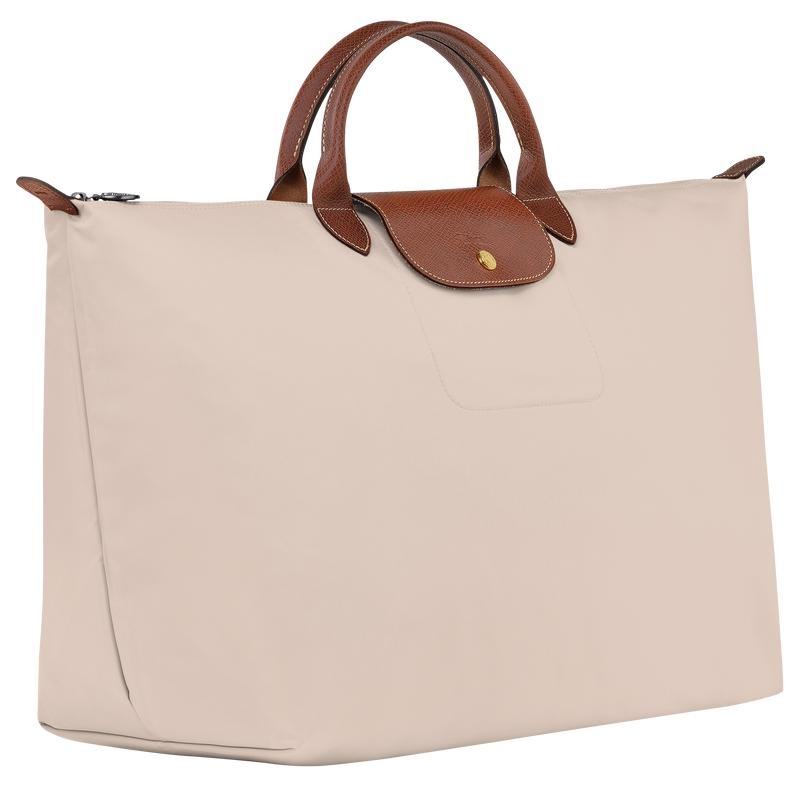 Longchamp Le Pliage Original S Muške Putne Torbe Bijele | 04789-ZRFC