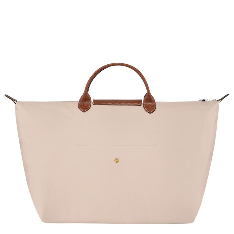 Longchamp Le Pliage Original S Muške Putne Torbe Bijele | 04789-ZRFC