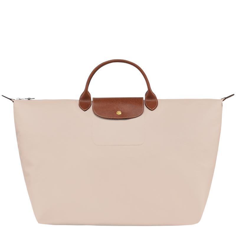 Longchamp Le Pliage Original S Muške Putne Torbe Bijele | 04789-ZRFC