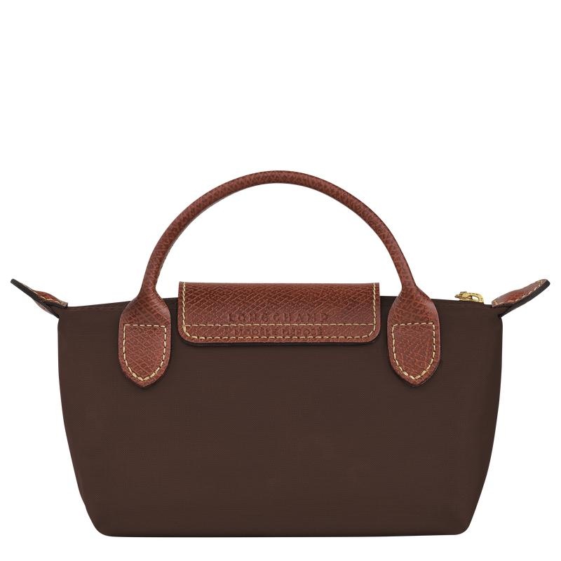 Longchamp Le Pliage Original with handle Muške Pouches Smeđe | 10483-JFBQ