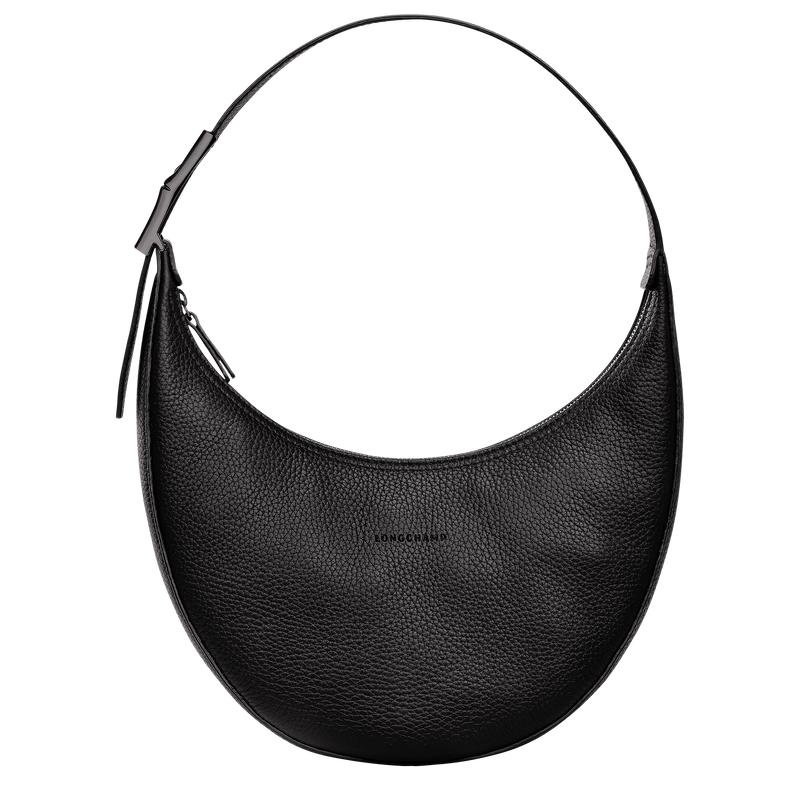 Longchamp Roseau Essential M Ženske Hobo Torba Crne | 56234-XFZS