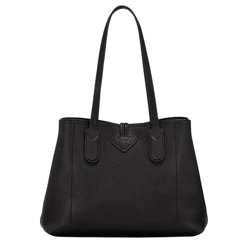 Longchamp Roseau Essential M Ženske Torba Tote Crne | 36508-UDQV