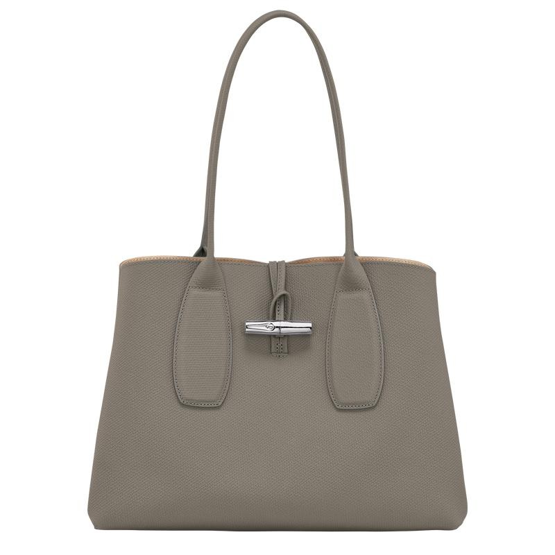 Longchamp Roseau L Ženske Torba Tote Sive | 89573-SXEI