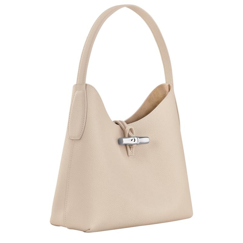 Longchamp Roseau M Ženske Hobo Torba Bijele | 32059-AWPZ