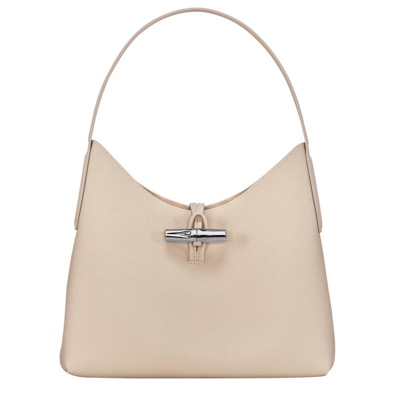 Longchamp Roseau M Ženske Hobo Torba Bijele | 32059-AWPZ