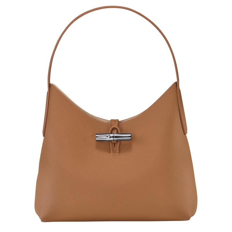 Longchamp Roseau M Ženske Hobo Torba Smeđe | 91864-WCVA