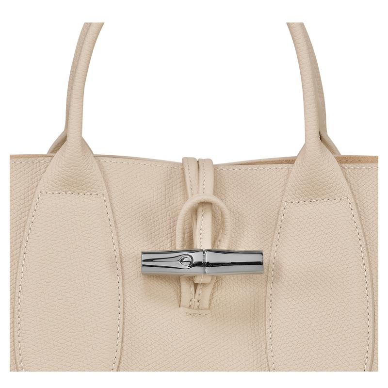 Longchamp Roseau M Ženske Torbica Bijele | 90268-WVNQ