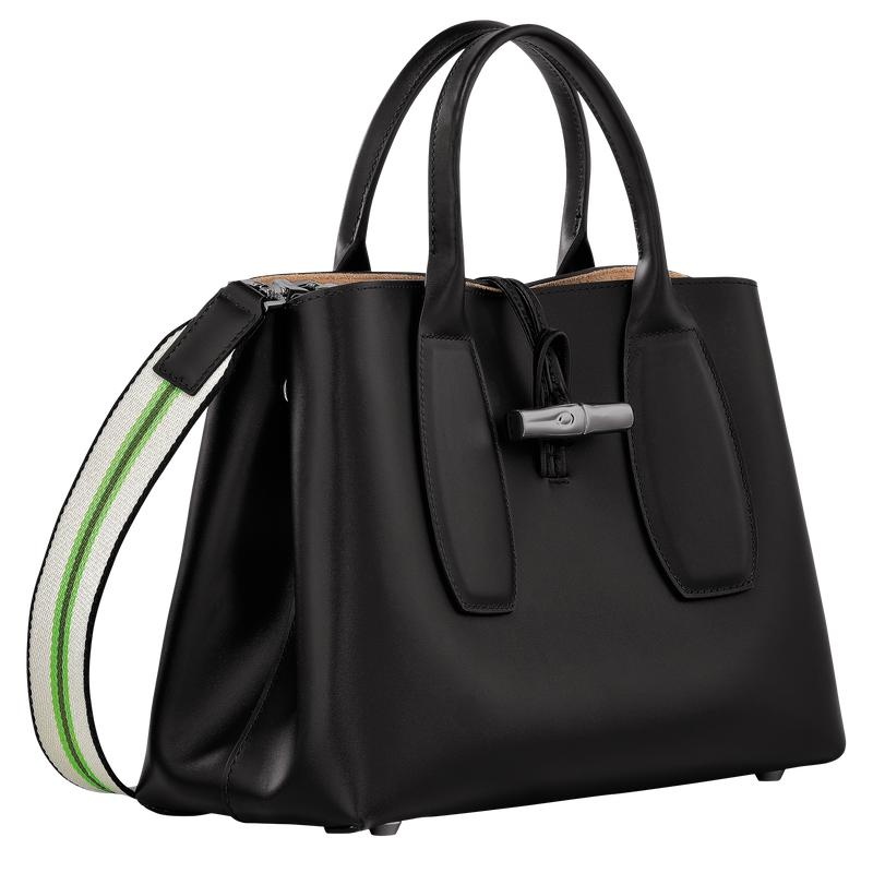 Longchamp Roseau M Ženske Torbica Crne | 29765-TRKL