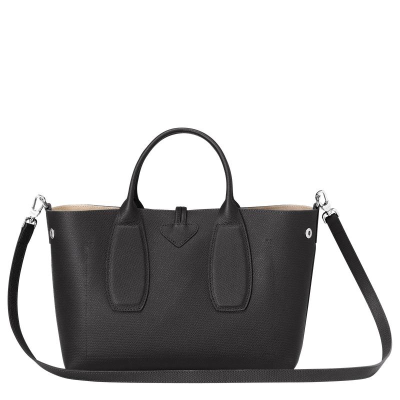 Longchamp Roseau M Ženske Torbica Crne | 65710-HIYK