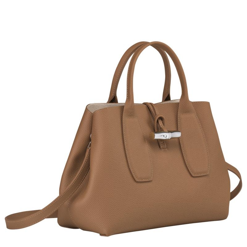 Longchamp Roseau M Ženske Torbica Smeđe | 01546-YQZT