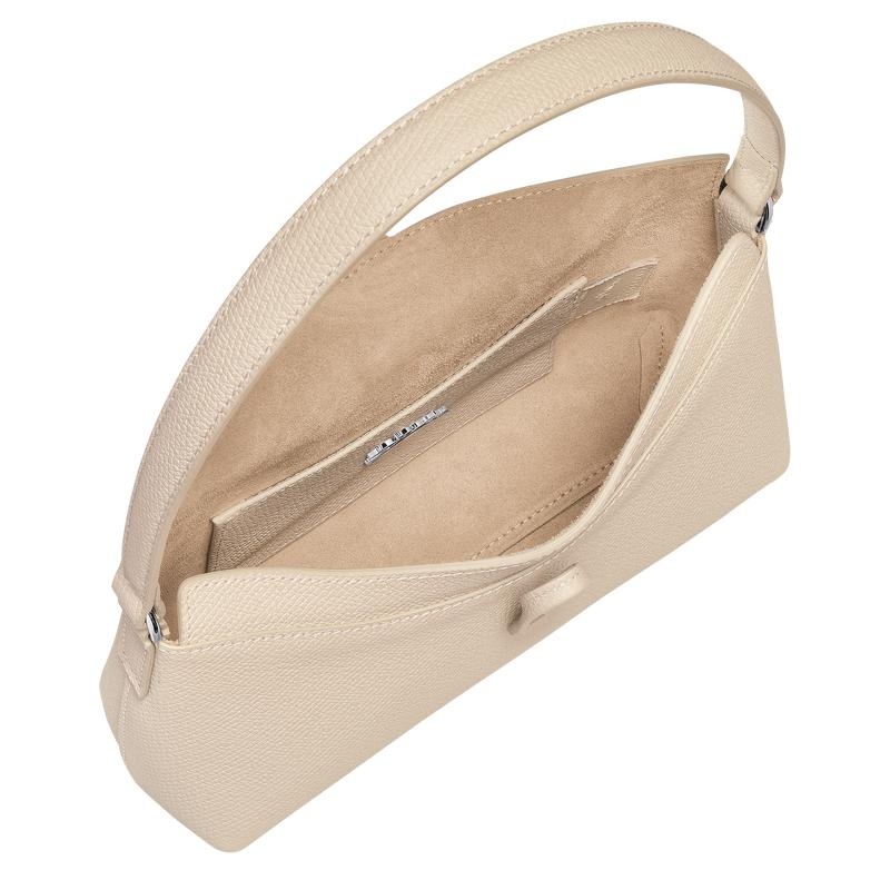 Longchamp Roseau S Ženske Hobo Torba Bijele | 63728-BCTA