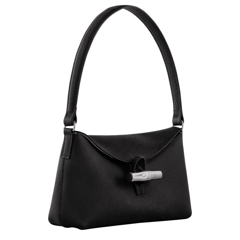 Longchamp Roseau S Ženske Hobo Torba Crne | 21845-GUNH