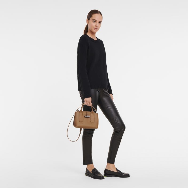 Longchamp Roseau S Ženske Torbica Smeđe | 36974-JXZG