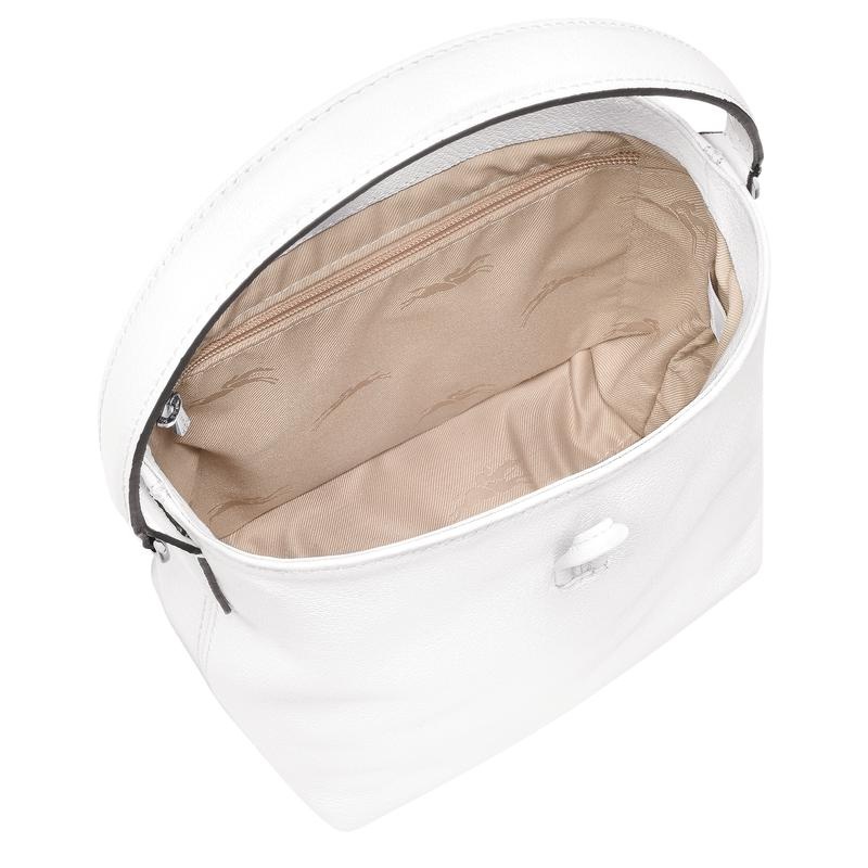 Longchamp Roseau XS Ženske Bucket Torbe Bijele | 09734-FKMP