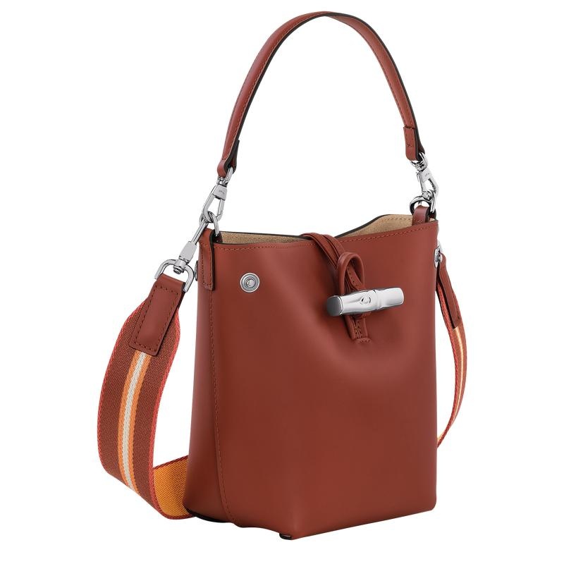 Longchamp Roseau XS Ženske Bucket Torbe Smeđe | 09712-ENSC