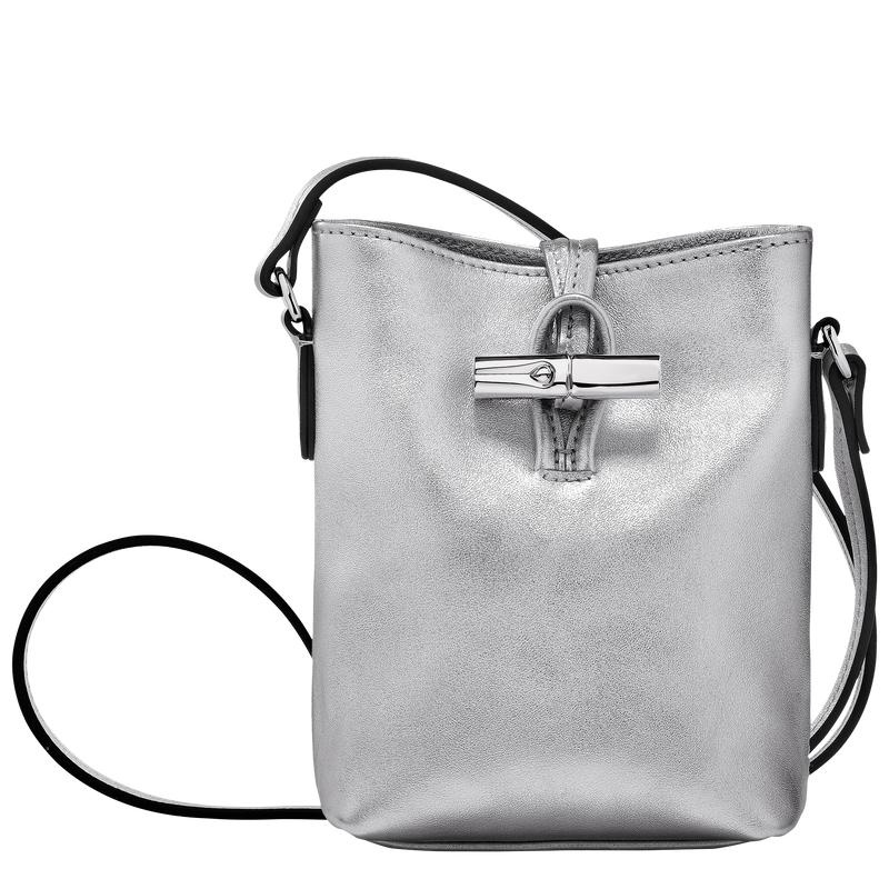 Longchamp Roseau XS Ženske Torba Crossbody Srebrne | 69253-PRQK