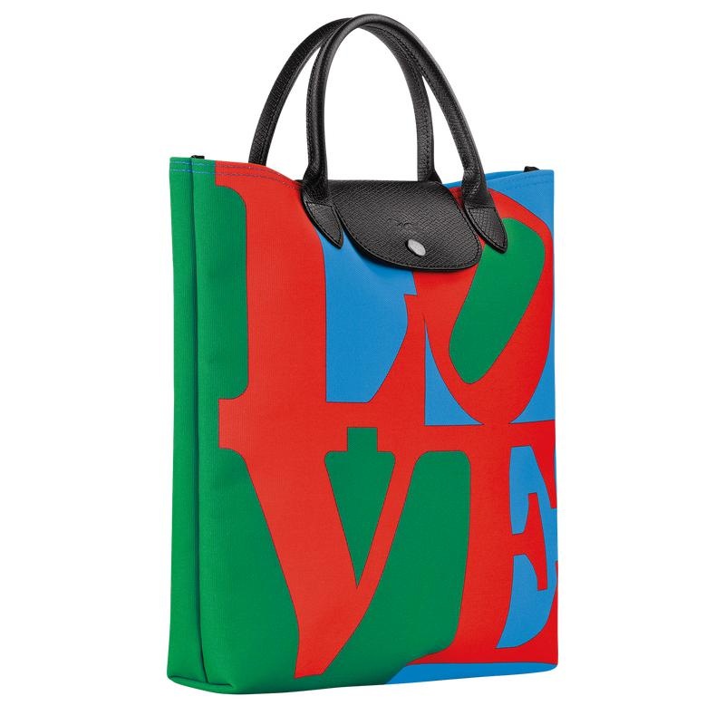 Longchamp x Robert Indiana L Ženske Torbica Red/Navy | 56739-ATJE