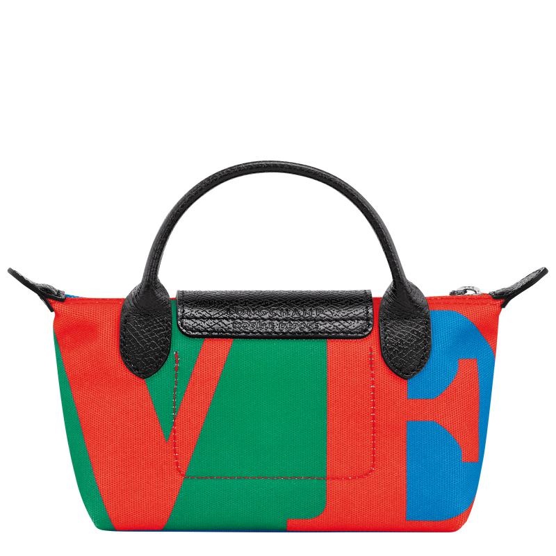 Longchamp x Robert Indiana Muške Pouches Red/Navy | 35261-KGZU